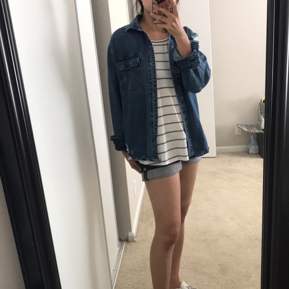 Distressed denim jacket - Picture 8 of 8